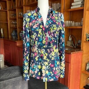 Splendid Floral Long Sleeve Blouse EUC XS
